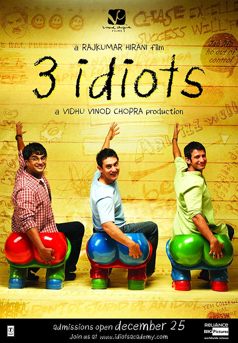 فيلم 3 Idiots 2009 مترجم اون لاين