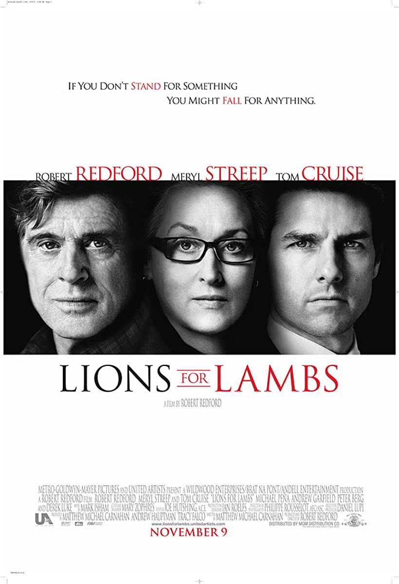 فيلم Lions for Lambs 2007 مترجم اون لاين